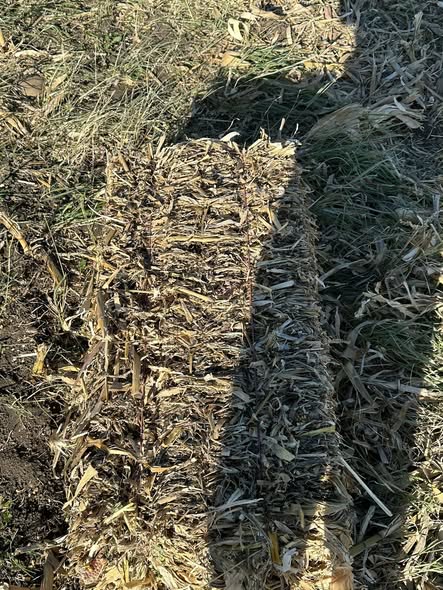 სიმინდის ჩალის პრესი