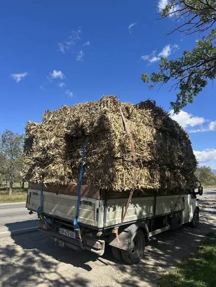 სიმინდის ჩალის პრესი