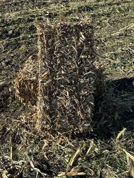 სიმინდის ჩალის პრესი